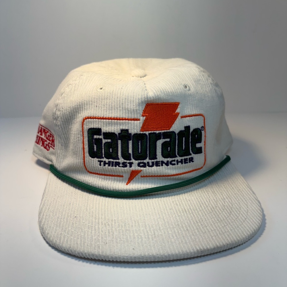Gatorade White Corduroy Rope-Trim Cap